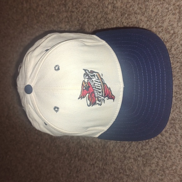 Vtg NCAA Iowa State Cyclones Embroidered Logo Leather Strapback Hat Cap - Picture 1 of 10